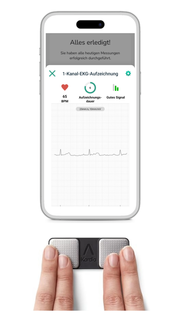 SaniQ HERZ EKG messen