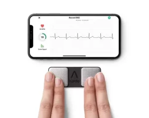 AliveCor’s KardiaMobile in use